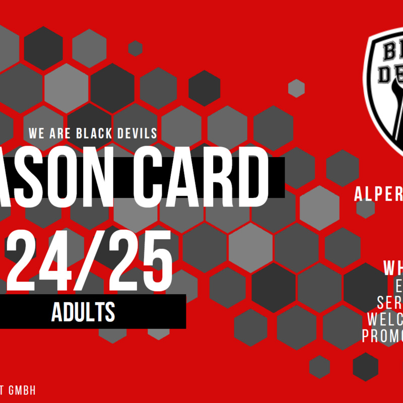 Seasoncard 24/25: Black Devils sind bereit!